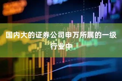 国内大的证券公司申万所属的一级行业中
